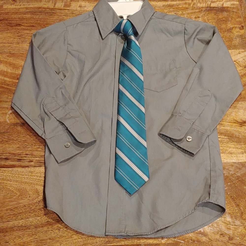 George Marching Bottom Down Shirt & Tie Size 4/5